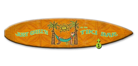 Just Chill'n Surfboard Wood 8x32
