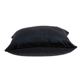 ArtFuzz 18 inch X 0.5 inch X 18 inch Transitional Black Solid Pillow Cover