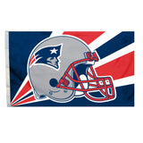 Fremont Die NFL Flag with Grommets, New England Patriots, Helmet