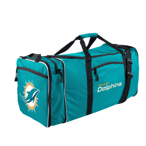 NFL Miami Dolphins NFL Steal Duffel, Teal, Measures 28
