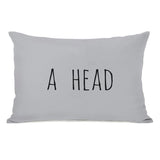 A Head Type Throw Pillow by Rachael Hale