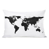 Classic Map Throw Pillow by OBC