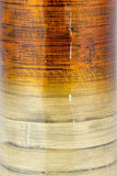 ArtFuzz 32 inch Spun Bamboo Stovepipe Floor Vase - Metallic Orange & Natural Bamboo