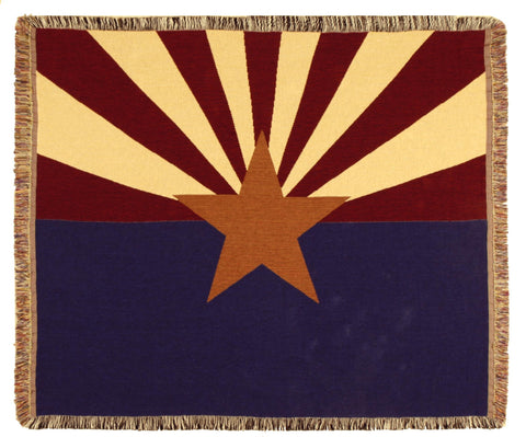 Simply Flag of Arizona Tapestry Throw