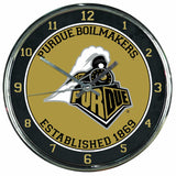 NCAA Purdue Boilermakers Chrome Clock