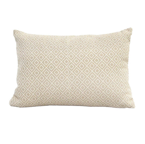 ArtFuzz Stylish Beige Lumbar Pillow