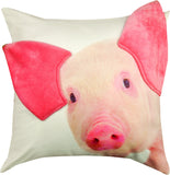 MWW 3D Pig Printed Pillow 18" Each