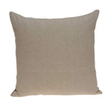 ArtFuzz 20 inch X 7 inch X 20 inch Traditional Tan Pillow Cover with Down Insert