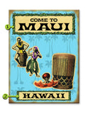 Come To... Hula Dancers Wood 23x31