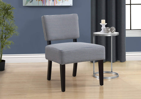 31.5 inch Light/Dark Blue Abstract Dot Polyester, Foam, Solid Wood Accent Chair