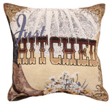Simply Just Hitched 18 Tapestry Pillow
