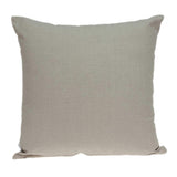 ArtFuzz 20 inch X 7 inch X 20 inch Clean Transitional Beige Cotton Pillow Cover with Down Insert