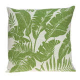 ArtFuzz 20 inch X 7 inch X 20 inch Tropical Green Pillow Cover with Poly Insert