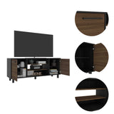 ArtFuzz 58.6 inch X 15.3 inch X 22.8 inch Oak Particle Board TV Stand