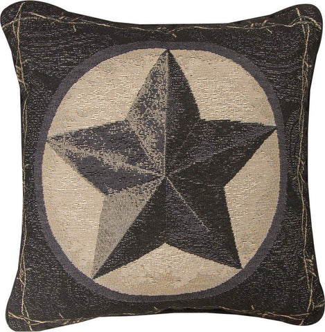 MWW Western Star Black 17 Pillow Each
