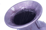 18 inch Ombre Lacquered Ceramic Vase - Purple and Aqua