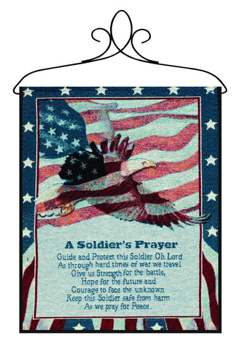 MWW A Soldier's Prayer Tapestry Bannerette Each