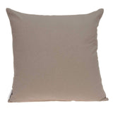 ArtFuzz 20 inch X 7 inch X 20 inch Stunning Transitional Tan Cotton Pillow Cover with Poly Insert