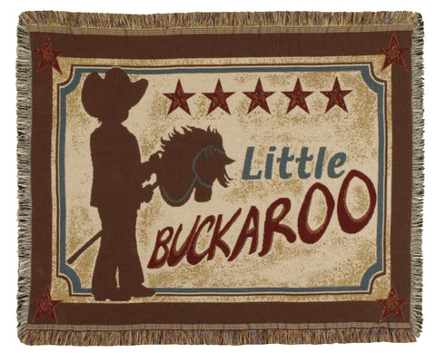 Little Buckaroo Tapestry Throw