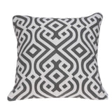 ArtFuzz 20 inch X 7 inch X 20 inch Gray and White Accent Pillow Cover with Poly Insert