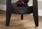 ArtFuzz 24.5 inch Particle Board Accent Table with a Hollow Core and a Drawer