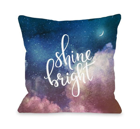 Shine Bright Throw Pillow by OBC