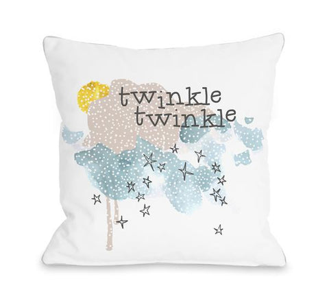 Twinkle Twinkle Throw Pillow by OBC