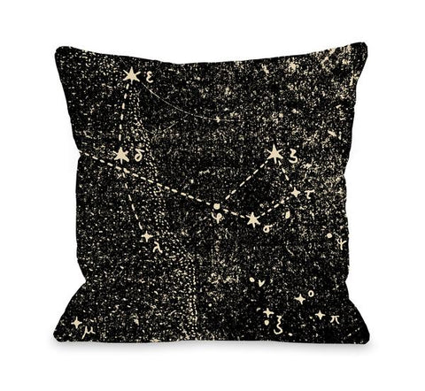 Vintage Constellations Throw Pillow by OBC