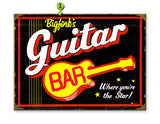 Guitar Bar Wood 17x23