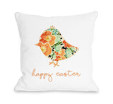 Floral Chick - Multi Throw Pillow by OBC 18 X 18