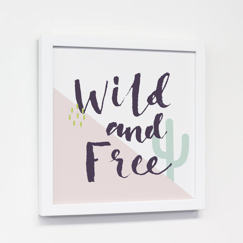 Wild And Free - Multi 12x12 White Canvas Image Box by OBC 12 X 12
