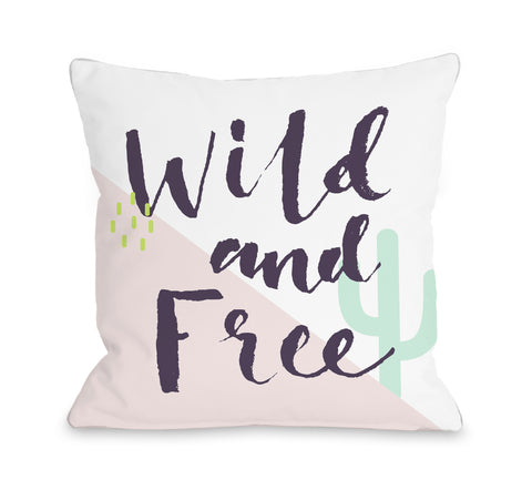 Wild And Free - Multi Throw Pillow by OBC 18 X 18