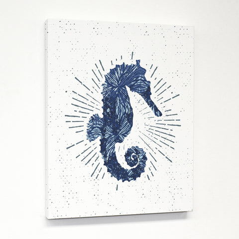 Seahorse Bursts - White Canvas by OBC 11 X 14