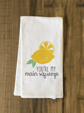 Main Squeeze - Yelow Tea Towel by OBC 30 X 30