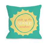 Summer Sunshine Colors - Multi Throw Pillow by OBC 18 X 18