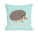 Soft At Heart - Blue Throw Pillow by OBC 16 X 16