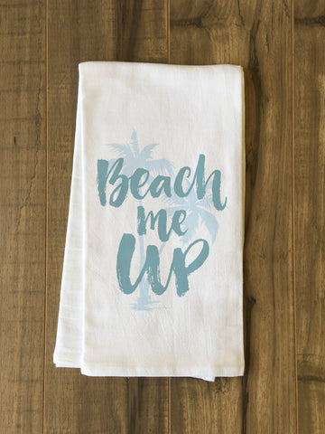 Beach Me Up - Blue Tea Towel by OBC 30 X 30