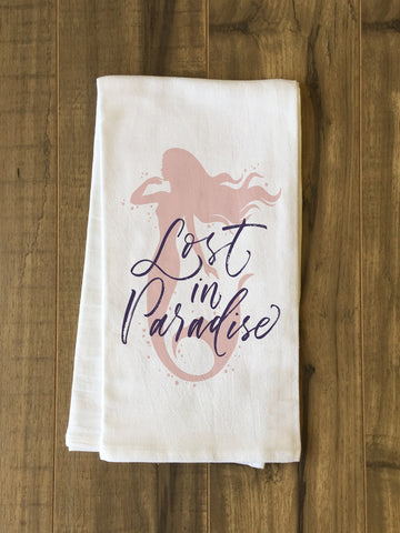 Lost In Paradise - Multi Tea Towel by OBC 30 X 30