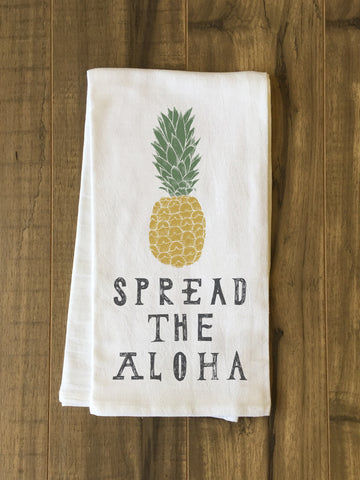 Spread The Aloha - Multi Tea Towel by OBC 30 X 30