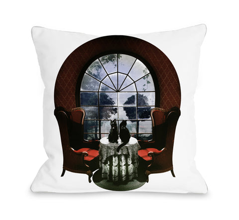 Room Skull - Multi Throw Pillow by Ali Gulec 18 X 18