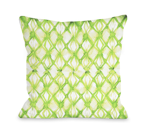 Festival Lime - Green Throw Pillow by OBC 18 X 18
