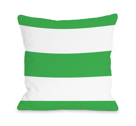 Cabana Kiwi - Green Throw Pillow by OBC 18 X 18
