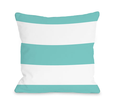 Cabana Sky - Blue Throw Pillow by OBC 18 X 18