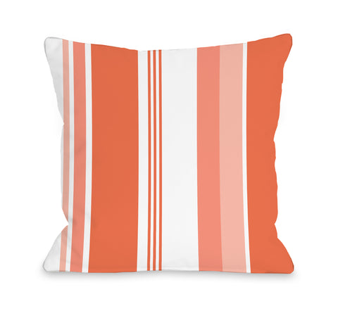 Ciera Tangerine - Orange Throw Pillow by OBC 18 X 18