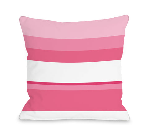 Jacee Popsicle - Pink Throw Pillow by OBC 18 X 18