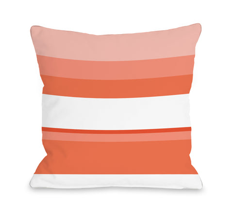 Jacee Tangerine - Orange Throw Pillow by OBC 18 X 18
