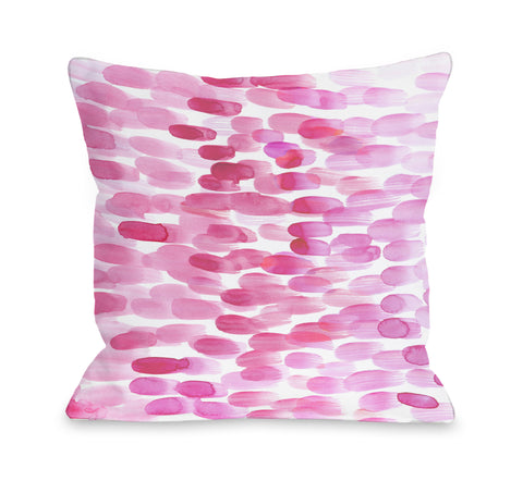 Kyrsten Popsicle - Pink Throw Pillow by OBC 18 X 18