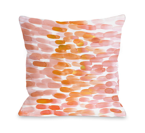 Kyrsten Tangerine - Orange Throw Pillow by OBC 18 X 18