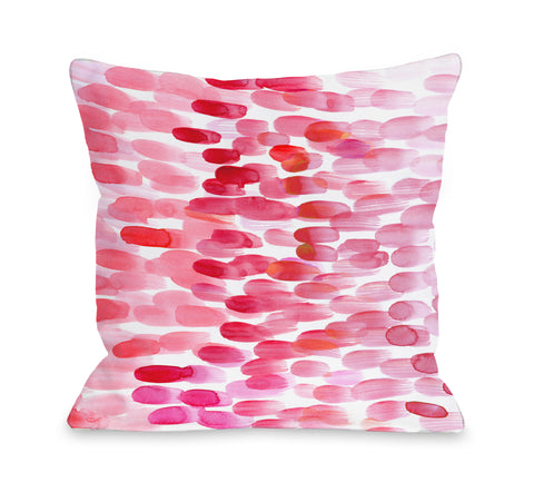 Kyrsten Watermelon - Red Throw Pillow by OBC 18 X 18