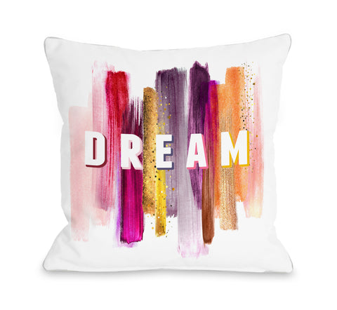 Dream Paint - Multi Throw Pillow by OBC 18 X 18